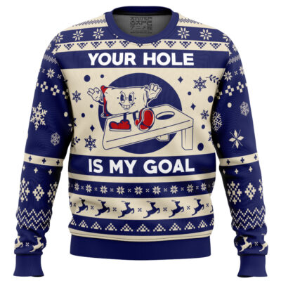 Your Hole Is My Goal Ugly Christmas Sweater