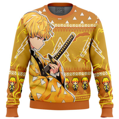 Zenitsu Agatsuma V2 Demon Slayer Ugly Christmas Sweater