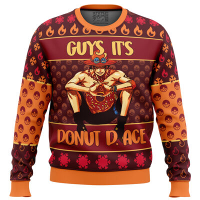 Christmas Portgas Donut Ace One Piece Ugly Christmas Sweater