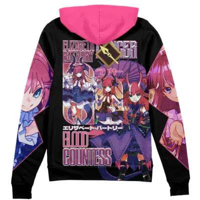 Elizabeth Bathory Fate Grand Order Streetwear Zip Hoodie Jacket