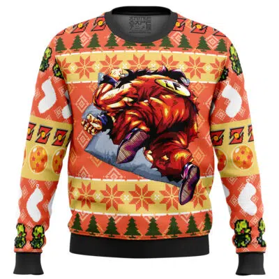 Christmas Yamcha Death Pose Dragon Ball Z Ugly Christmas Sweater