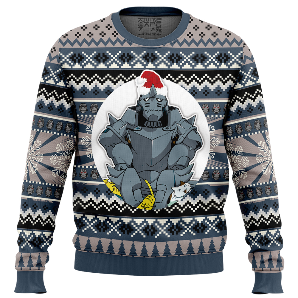 Alphonse Elric Fullmetal Alchemist Ugly Christmas Sweater