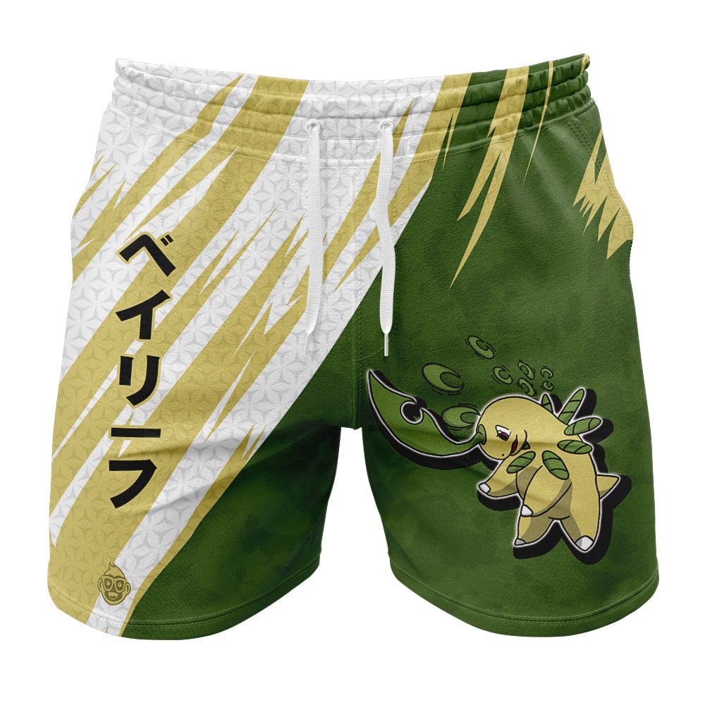 Bayleef Attack Pokemon Gym Shorts