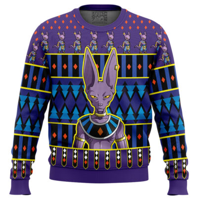 Beerus Dragon Ball Z Ugly Christmas Sweater