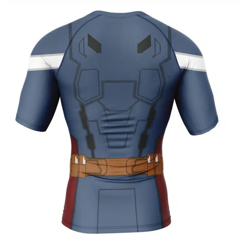Captain America Winter Soldier Marvel Short Sleeve Rash Guard ...