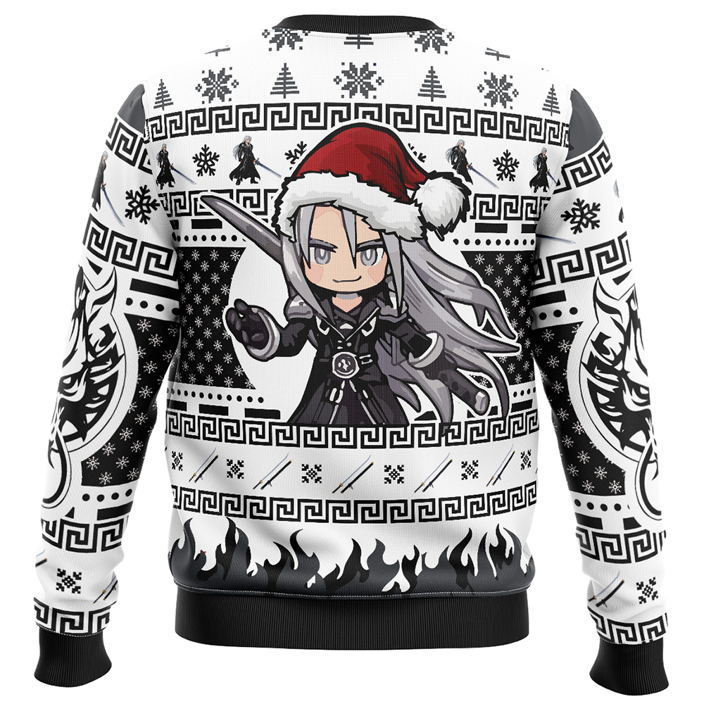 Chibi Sephiroth Final Fantasy VII Ugly Christmas Sweater - Image 2