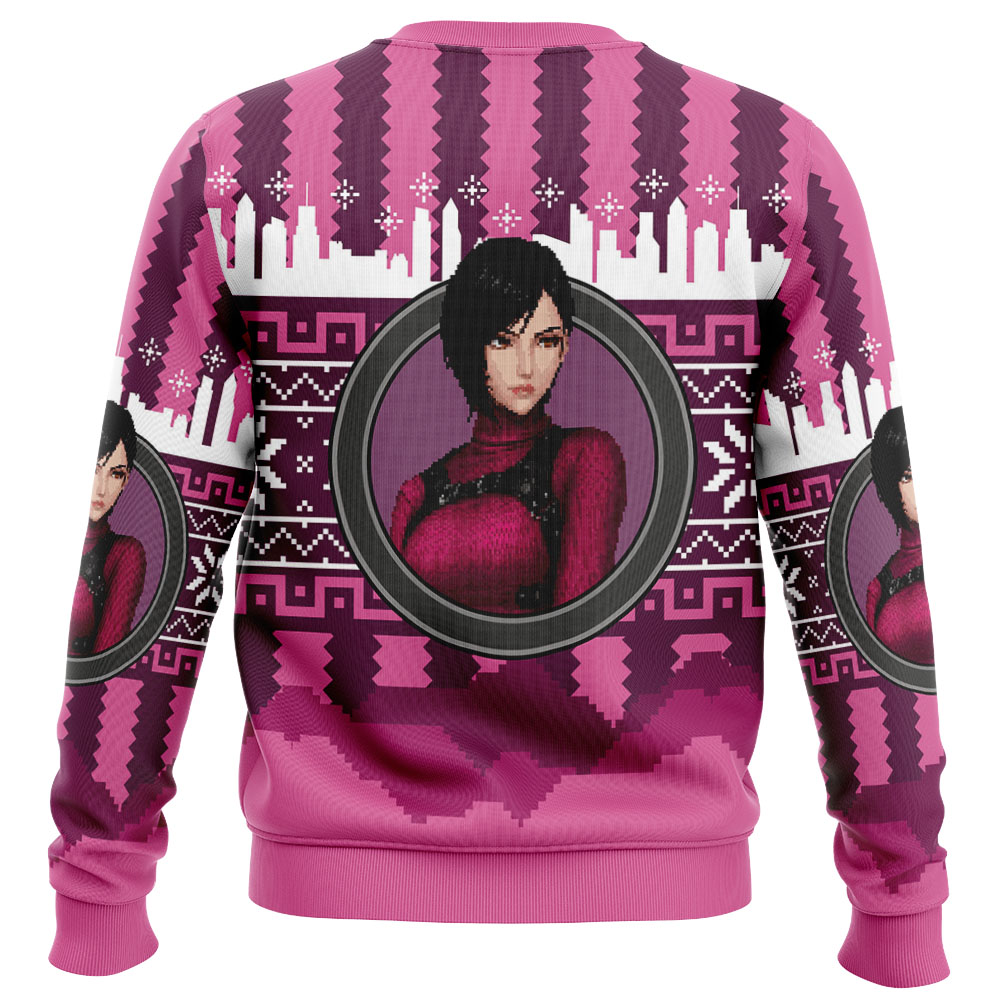 Christmas Ada Wong Resident Evil Ugly Christmas Sweater - Image 2
