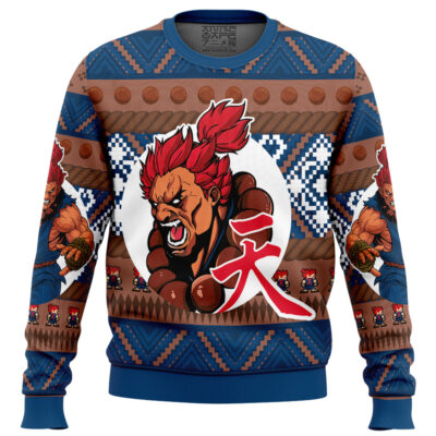 Christmas Akuma Street Fighter_Ugly Christmas Sweater