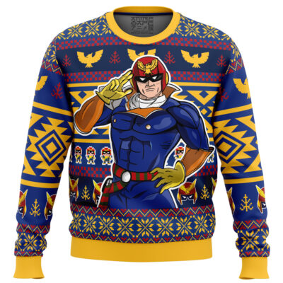 Christmas Captain Falcon F Zero Ugly Christmas Sweater