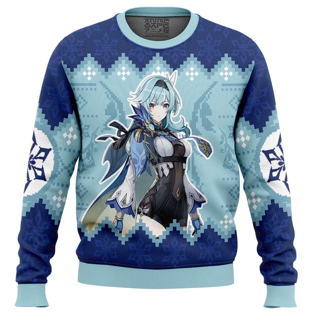 Christmas Eula Genshin Impact Ugly Christmas Sweater