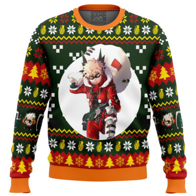 Christmas Katsuki Bakugo My Hero Academia Ugly Christmas Sweater