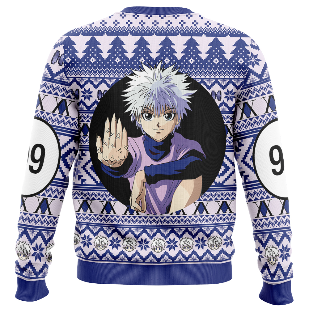 Christmas Killua Zoldyck Hunter x Hunter Ugly Christmas Sweater - Image 2
