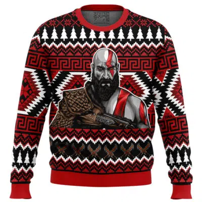 Christmas Kratos God of War Ugly Christmas Sweater