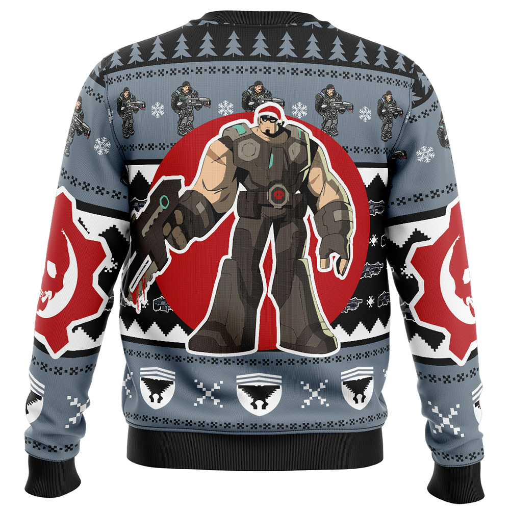 Christmas Marcus Fenix Gears of War Ugly Christmas Sweater - Image 2