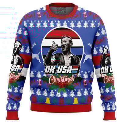 Christmas OK USA Bloodsport Ugly Christmas Sweater
