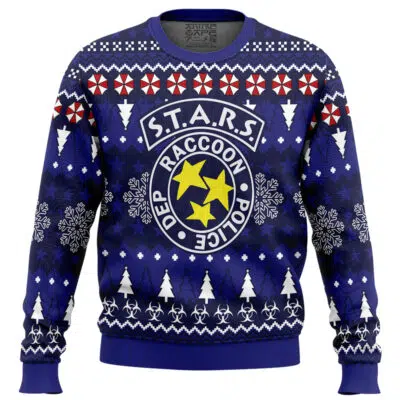 Christmas STARS Resident Evil Ugly Christmas Sweater