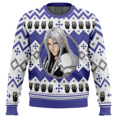 Christmas Sephiroth Final Fantasy VII Ugly Christmas Sweater