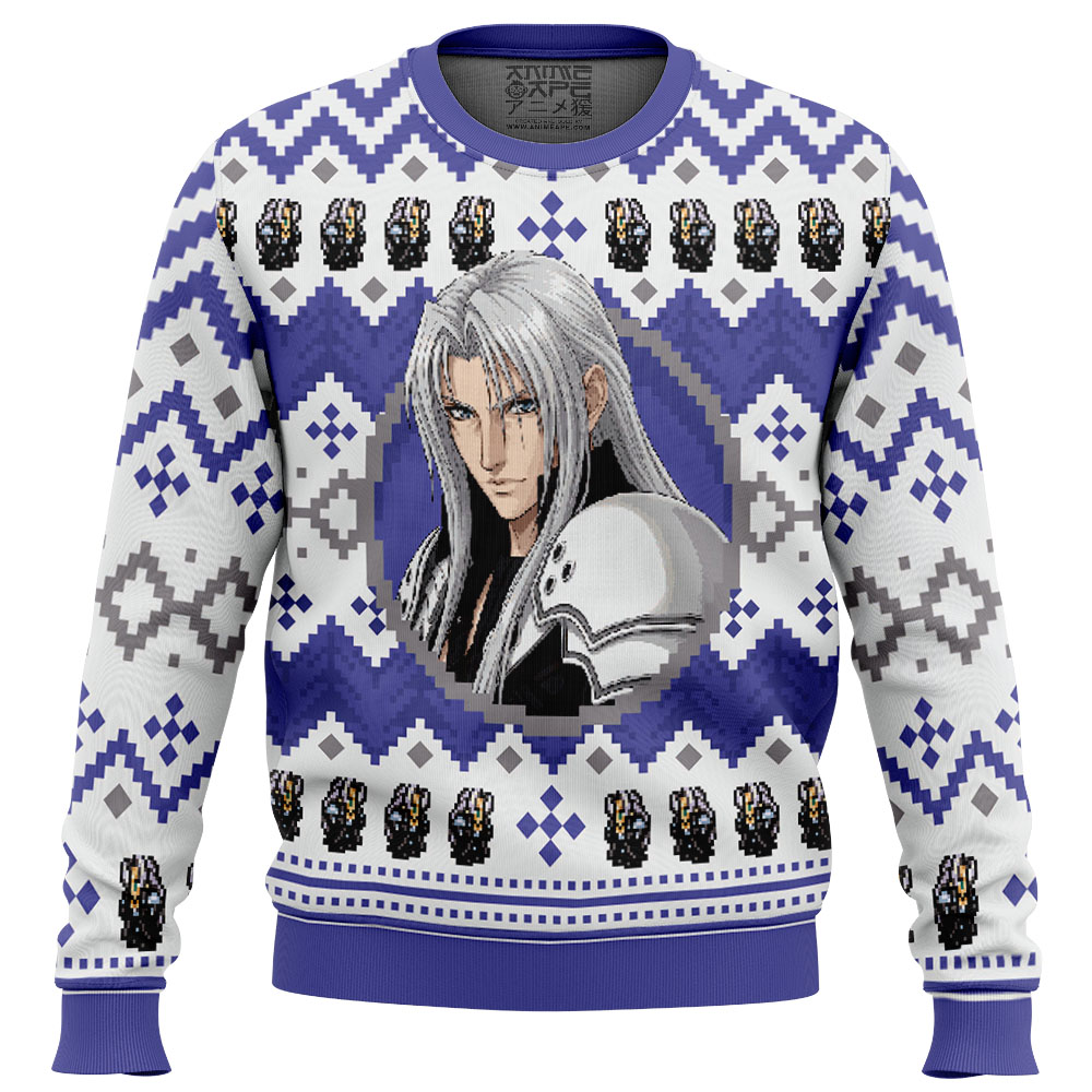 Christmas Sephiroth Final Fantasy VII Ugly Christmas Sweater
