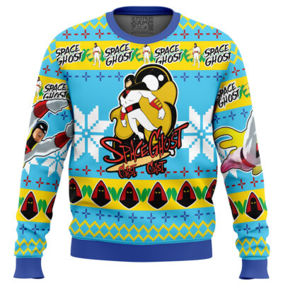 Christmas Space Ghost Ugly Christmas Sweater
