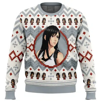 Christmas Tifa Final Fantasy VII Ugly Christmas Sweater