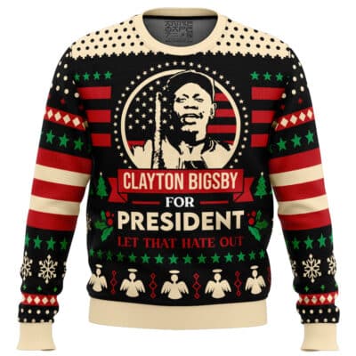 Clayton Bigsby For President Ugly Christmas Sweater