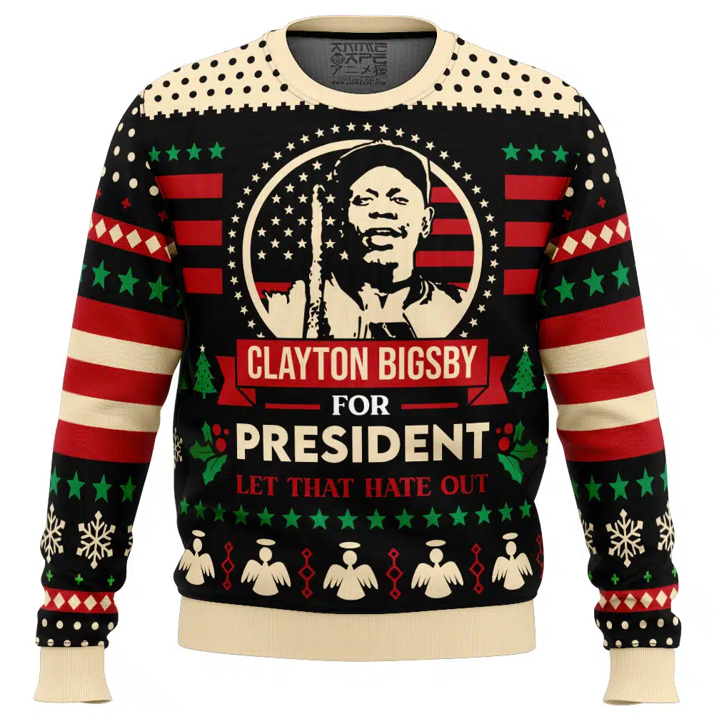 Clayton Bigsby For President Ugly Christmas Sweater