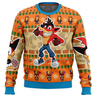 Crash Bandicoot Ugly Christmas Sweater