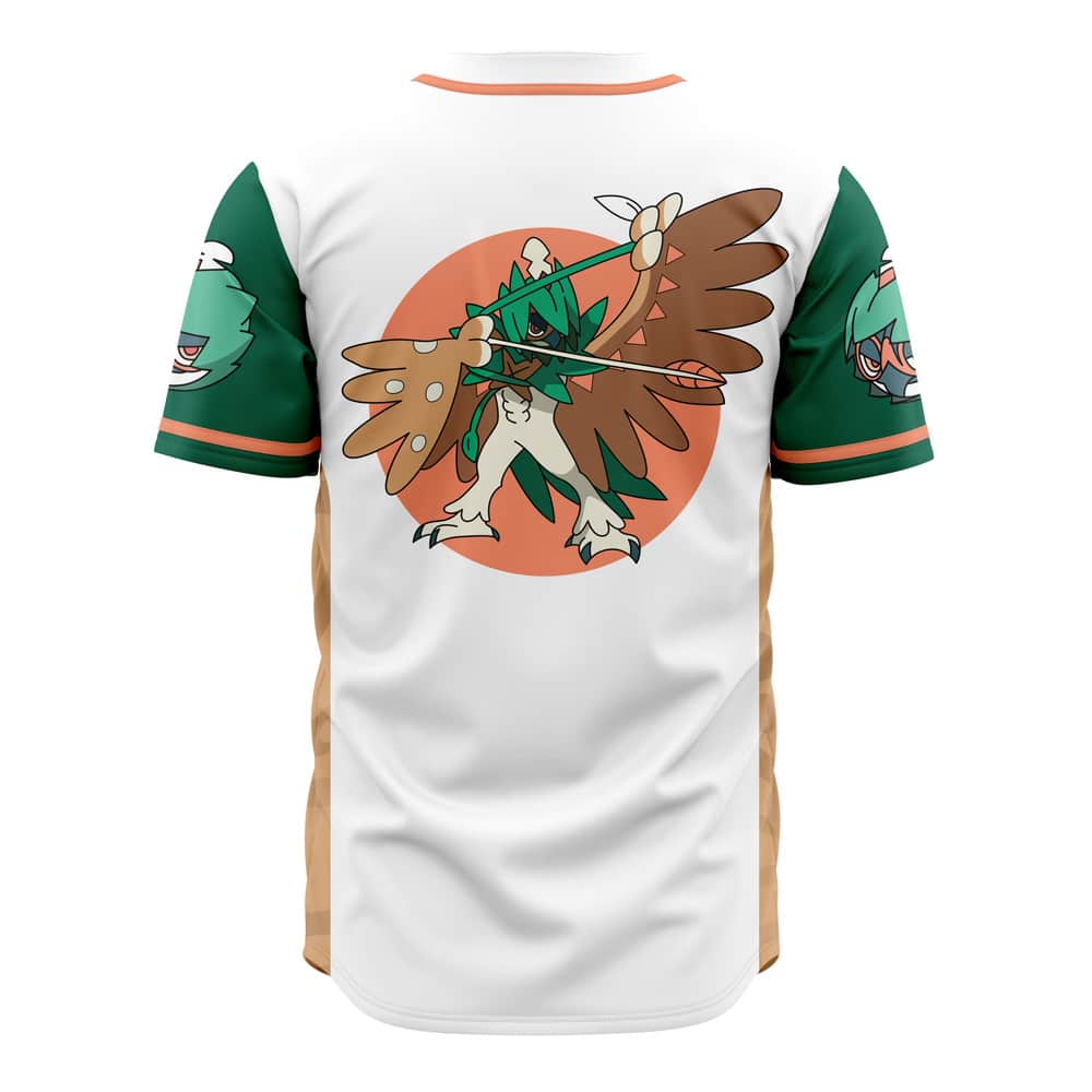 Decidueye Pokemon Baseball Jersey