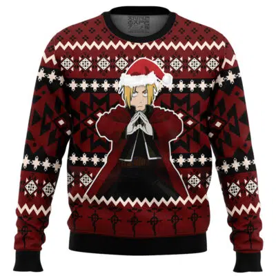 Edward Elric Fullmetal Alchemist Ugly Christmas Sweater