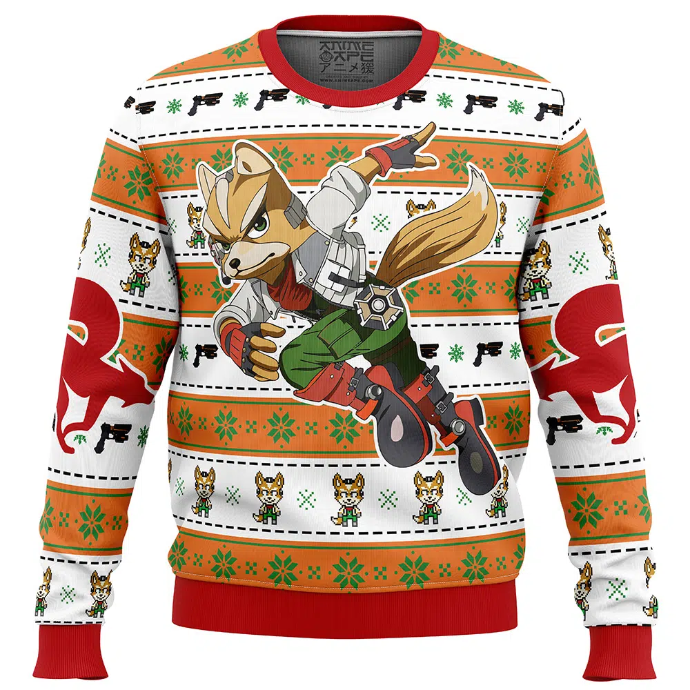 Fox McCloud Star Fox Ugly Christmas Sweater