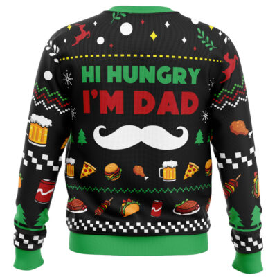 Hi Hungry I'm Dad Ugly Christmas Sweater
