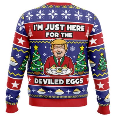 I'm Just Here For The Deviled Eggs Ugly Christmas Sweater