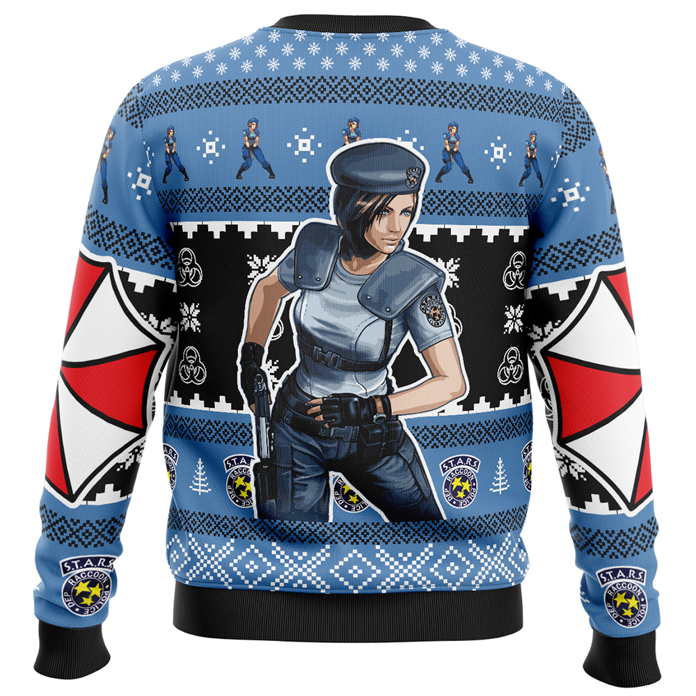 Jill Valentine Resident Evil Ugly Christmas Sweater - Image 2