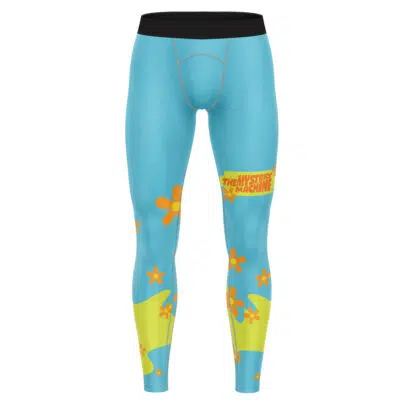 Mystery Machine Pattern Scooby Doo Compression Pants Spats