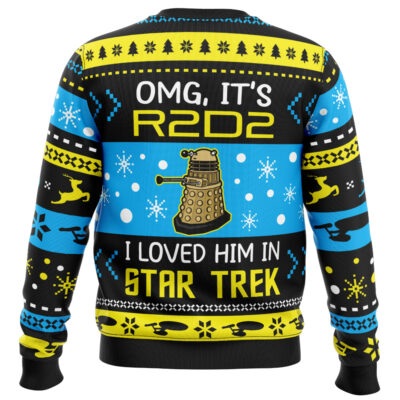 OMG, It's R2D2 Star Trek Ugly Christmas Sweater