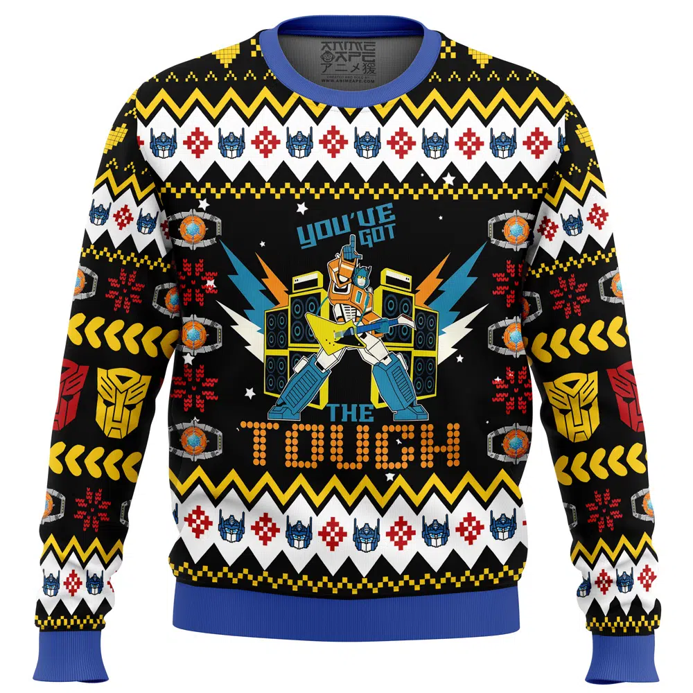 Optimus Prime You've Got The Touch Transformers Ugly Christmas Sweater