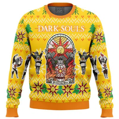 Praise The Sun Dark Souls Ugly Christmas Sweater
