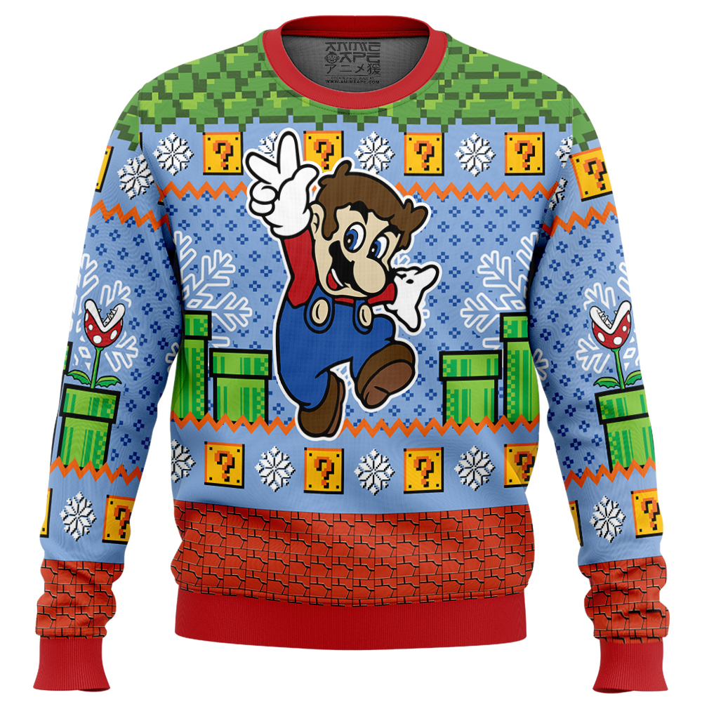 Super Mario Gaming Ugly Christmas Sweater