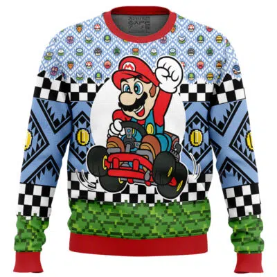 Super Mario Kart Gaming Ugly Christmas Sweater