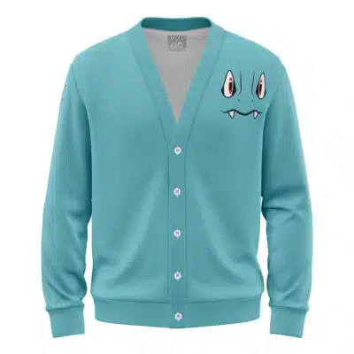 Totodile Face Pokemon Knitted Cardigan Sweater