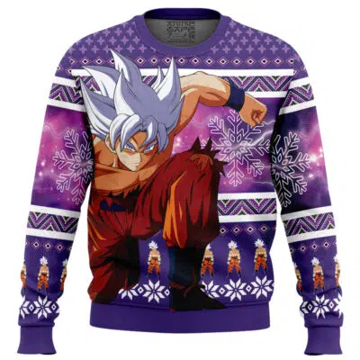 Ultra Instinct Goku Dragon Ball Z Ugly Christmas Sweater