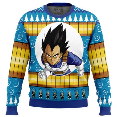 Vegeta Dragon Ball Z Ugly Christmas Sweater