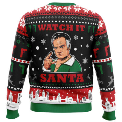 Watch It Santa Paulie Sopranos_Ugly Christmas Sweater