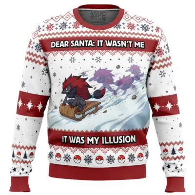 Zoroark Illusion Pokemon Ugly Christmas Sweater