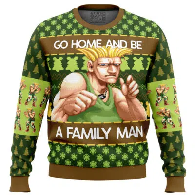 Christmas Guile Win Quote Street Fighter 2 Ugly Christmas Sweater