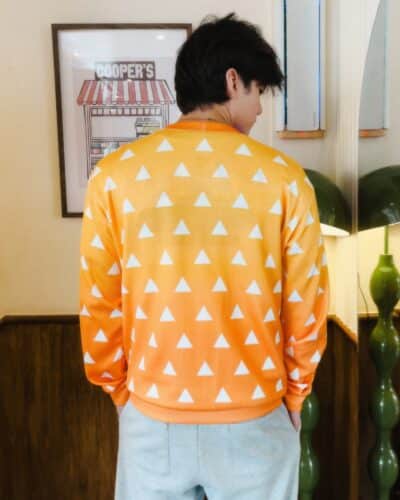 Zenitsu Agatsuma Demon Slayer Knitted Cardigan Sweater