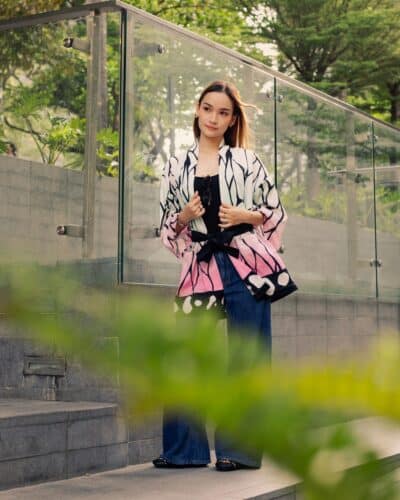 Shinobu Kocho Demon Slayer Happi Coat Haori Kimono