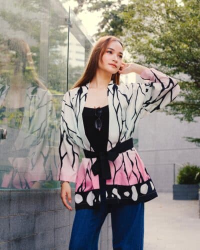 Shinobu Kocho Demon Slayer Happi Coat Haori Kimono