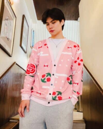 Shunsui Kyuraki Bleach Knitted Cardigan Sweater