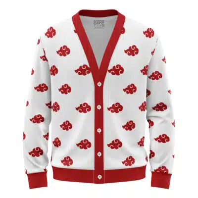 Akatsuki White Shippuden Knitted Cardigan Sweater